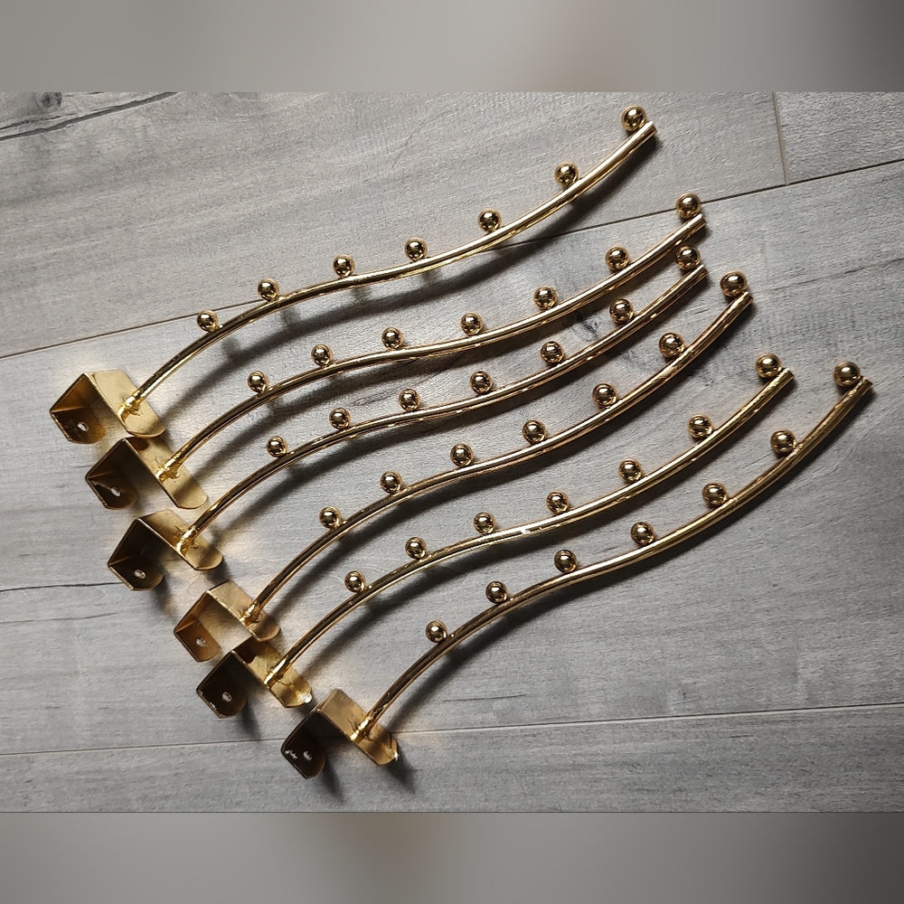 Gold Metal Clothing Racks x6